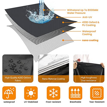 Motorcycle Cover Heavy Duty,Motorcycle Cover 420D,Sun,Waterproof Outdoor Protection,with License Plate Window, 4 Reflective Strips,Lock-Holes Storage Bag(M 78" x 35" x 43") - size: M(78" x 35" x 43")
