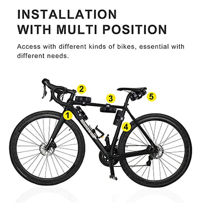 Rhinowalk Bike Saddle Bag Bicycle Under Seat Bag Repair Tools Pouch Frame Bag for Mountain Road Bike Cycling Accessories - color: Grey