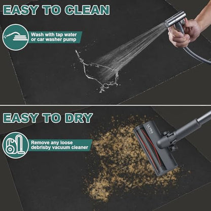A A IN Oil Spill Mat (36" x 59"), Garage Floor Mat, Absorbent Oil Pad, Premium Maintenance Mat, Waterproof, Protect Garage Surface from Spill & Stain, Reusable, Washable, Durable, Black, 1PCS