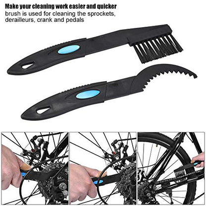 Bike Clean Brush Kit, 4PCS Bike Chain Cleaner Kit Crank Sprocket Bike Chain Cleaner Motorcycle Bike Chain Cleaning Tools Bike Accessory