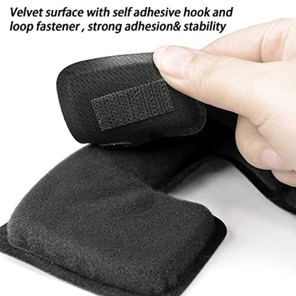 Tactical Helmet Pads - Universal Replacement Internal Memory Foam Pad Inserts for ACH, MICH, EXF Helmets - color: all black
