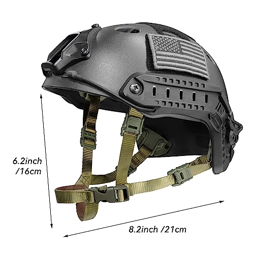 Tactical Helmet Chin Strap Adjustable Dial 4 Points Suspension System with Bolts and Screws for Tactical Fast MICH Bump Helmet Accessory - color: Style 3-Green
