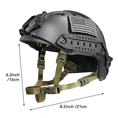 Tactical Helmet Chin Strap Adjustable Dial 4 Points Suspension System with Bolts and Screws for Tactical Fast MICH Bump Helmet Accessory - color: Style 3-Green