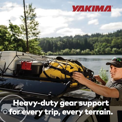Yakima OffGrid Large Premium Cargo Basket Roof Rack with Quick Release Mounting System and Removable Fairing and Accessory Bars, Black - size: Large
