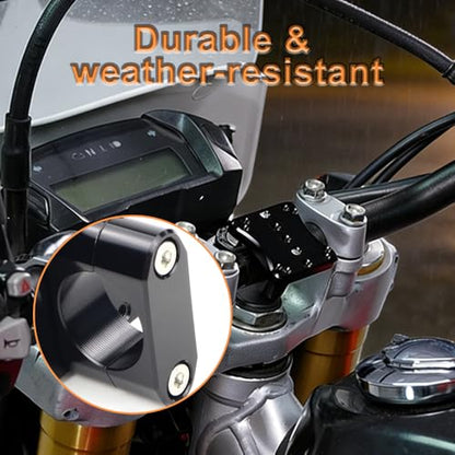 GPS Mount Bracket Motorcycle Navigator Holder Compatible with AMPS Pattern GPS Mount (22MM) - size: 22MM