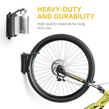 monTEK Swivel Bike Wall Mount – 4 Pack Garage Bike Hanger & Space-Saving Vertical Bike Rack for Garage & Apartment, Sturdy Bike Storage Hook Holds 66 lbs, Easy Installation & Scratch-Proof Design - style: 4-Pack