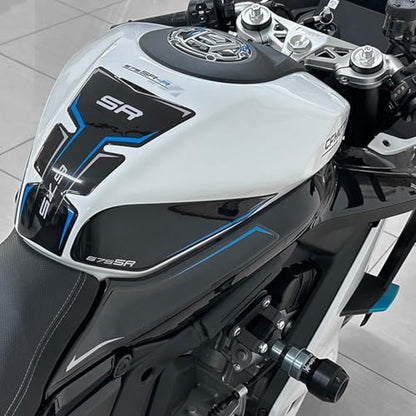 MFGZD for 675SR-R Motorcycle Tank Pad Gas Tank Protector Compatible with CFMOTO 675SRR 675SR-R 3D Anti Slip Tank Pad Stickers Gas Oil Fuel Tank Pad Protectors