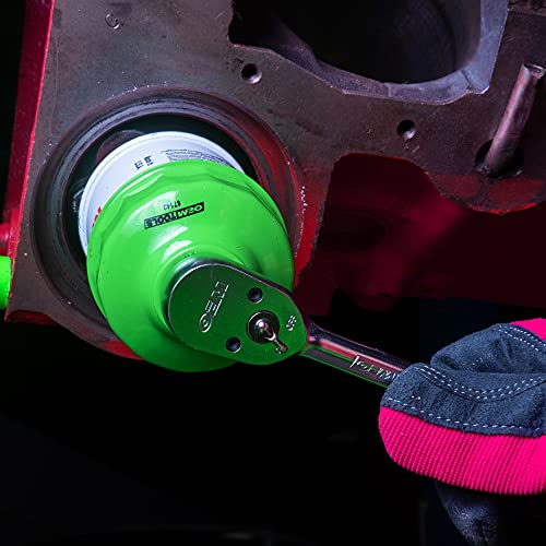 OEMTOOLS 87142 65mm 14 Flute Oil Filter Wrench, Economy Car Oil Filter Remover, Prevents Slippage and Stripping, 3/8 Inch Drive - style: 65 mm 14 Flute