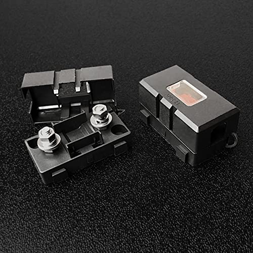 MGI SpeedWare Mini-ANL/MIDI Inline Fuse Holder with Cover and Bolt-Down Studs (125A Fuse) - size: 125A Fuse