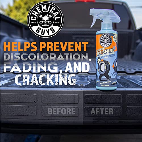 Chemical Guys Tire Kicker Sprayable Extra Glossy Tire Shine Spray, Dry-to-Touch Dressing - Restores Wet Look to Rubber, Vinyl, and Plastic, Safe for Cars, Trucks, Motorcycles, RVs, and More - 16 oz - size: 16 Fl Oz (Pack of 1), style: Only
