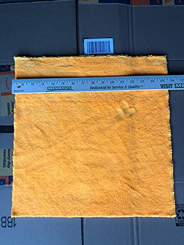 SOFTBATFY Plush Edgeless Microfiber Towel for Car, Soft Drying Wash Detailing Buffing Polishing Towel, 500 GSM 6Pack 16 x 16inches (Orange, 6Pack) - color: Orange