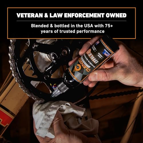 Clenzoil Chain & Sprocket 4 oz Bottle - Chain Cleaner, Lubricant & Rust Preventative - Cleaner Lubricant Protectant (CLP) - Wet Lube Application, Dry Lube Performance - for All Conditions - size: 4 oz Bottle