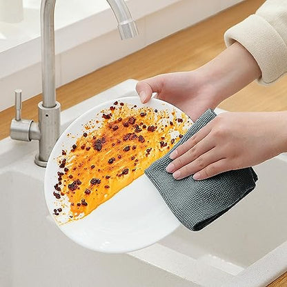 Microfiber Cleaning Cloth, Lint-Free Shop Towels Reusable, Bulk Rags in a Box for Home, Kitchen and Car, 8 Inch x 8 Inch,40 Pack with Box (Grey) - color: Grey