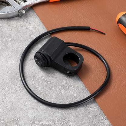 Motorcycle Handlebar Switch 12v, Waterproof Toggle Switch Aluminum Alloy ATV Light Switches Mini Bike Kill Switchs for Motorcycle Bike ATV UTV Scooters Fits 7/8"(22mm) Handlebars 1 Piece