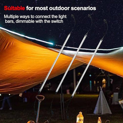 12V LED Interior Light Aluminum Rigid String Lights with Dimmer Switch Waterproof Light Strip (5pcs-White) - size: 5pcs-White