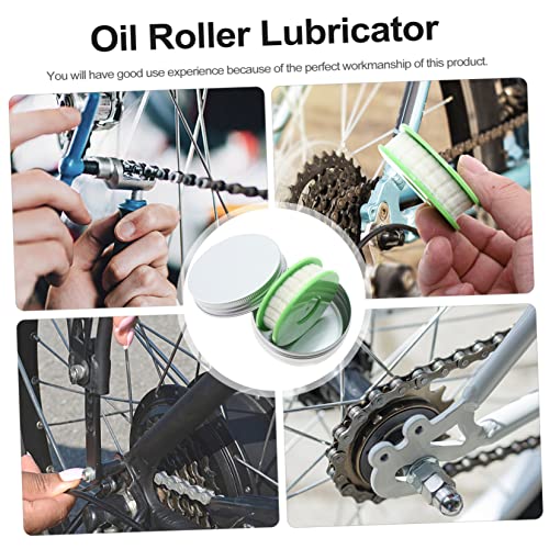 Outanaya Bike Chain Lubrication Tool Roller Oiler for Bicycle Motorcycle Chain Compact Lubricator 2 Pcs Lightweight Design for Outdoor Riding