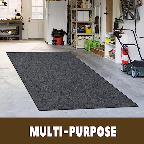 Oil Spill Mat, 60" x 72", Garage Floor Mat Under ATV, Waterproof/Durable/Non-Slip TPR Backing, Reusable Absorbent Pad, Charcoal - size: 60" x 72"