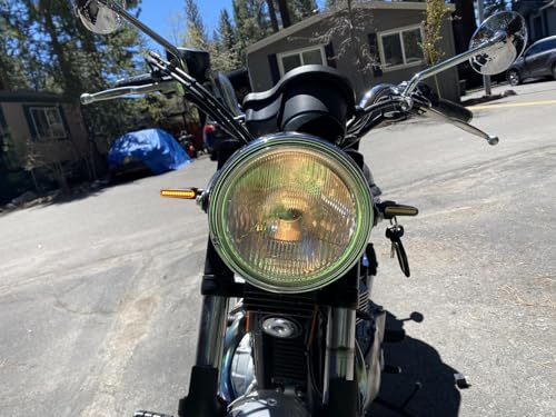 Motorcycle Blinkers Indicator Sequential Turn Signal Amber LED Lamp (Pack of 4)