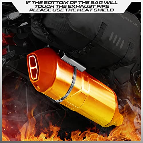 Rhinowalk Motorcycle Saddlebags 18L(9L*2) Waterproof Motorbike Side Bags, Travel Luggage Panniers with Shoulder Strap for Adventure & Sport Motorcycle Racks, 1 Pair - size: 18L