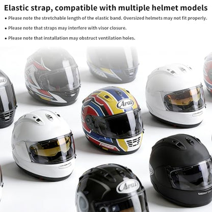 Magnetic Motorcycle Helmet Chin Strap Mount with Phone Holder, Elastic Strap Helmet Chin Mount for iPhone 17 16 15 14 13 Pro Max and More Smartphones