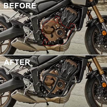 Motorcycle Engine Guard Highway Crash Bar Compatible with Honda CB650R E-Clutch 2024 2025 2026 Bumper Gas Tank Falling Protector