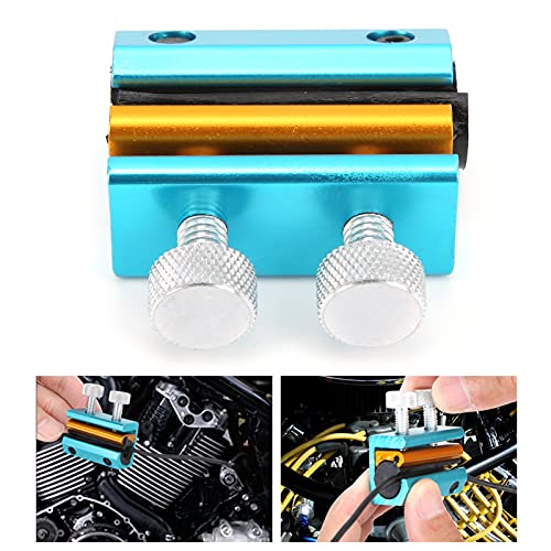 Chain Lubricant for Motorcycle ATV Aramox Tool Kit with Aluminum and Rubber 42g for Chain Maintenance - color: Blue Gold