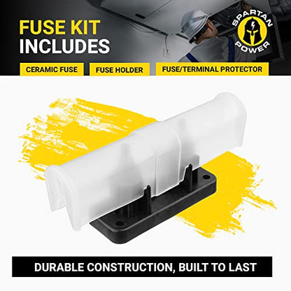 Spartan Power Large Black ANL Fuse Holder Black - color: BLACK, size: Large Black Holder