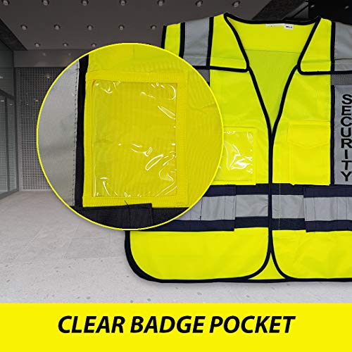 VIEWBRITE Reflective Class 2 Fire Vest Lime Green - 5 Point Breakaway High Visibility Yellow Fire Fighter Vest - color: Clear,yellow,lime, size: 3X-Large-5X-Large