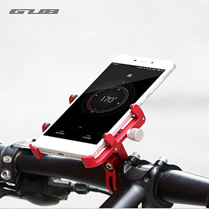 GUB Bicycle & Motorcycle Phone Mount - Aluminum Bike Phone Holder with 360°Rotation Adjustable Handlebar Phone Holder Compatible with iPhone Xs XR 8 Plus,Compatible with Samsung S9/S8 (Plus 6 Gray) - color: gray