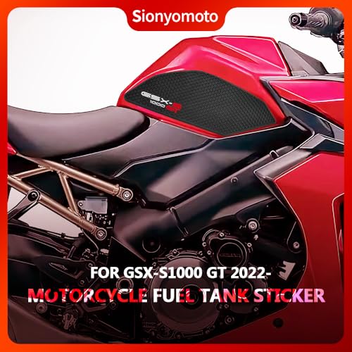Fuel Gas Tank Pad Protector Stickers Decal Set Compatible with Motorcycle GSX S1000 GT 2022-2pcs