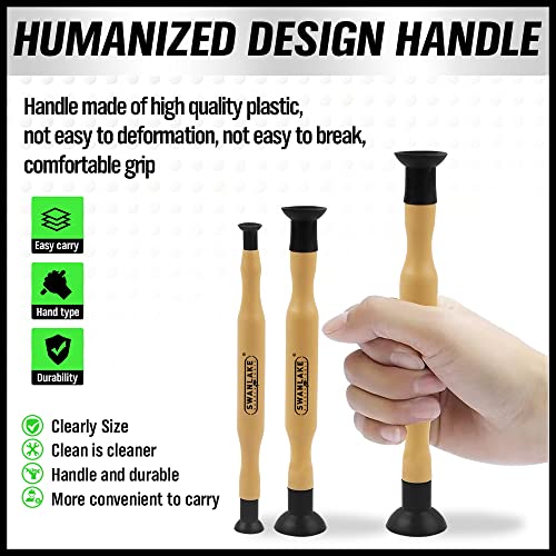 SWANLAKE Valve Lapper Set With 4 Suction Plates | Durable rubber cups for repeated use, comfortable grip, ideal for valve seat lapping with compound