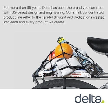 Small Cargo Net by Delta Cycle (2-Pack) - Expandable Bungee Net with Hooks Stretches to 22" x 22" - Bike Cargo Net Keeps Your Gear Tightly in Place for Bikes & Kayaks - style: 2-Pack Cargo Net