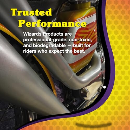 Wizards Motorcycle Cool Kit 22700 – Complete 82 oz Detailing Set with Mist-N-Shine, Bug Remover, Bike Wash, Polish, Microfiber Cloth – Professional Exterior Cleaning Supplies and Care Accessories