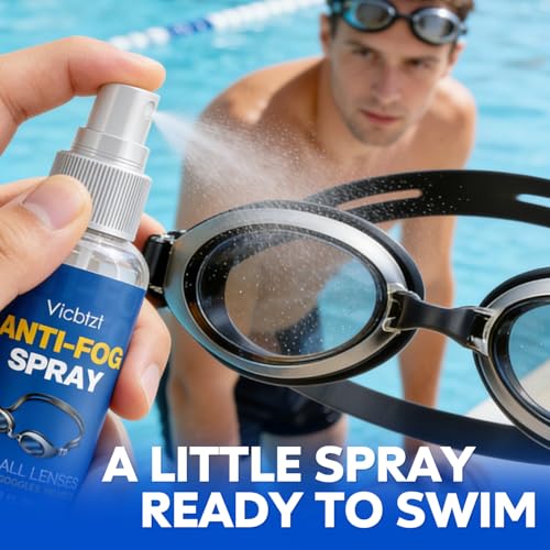 Anti Fog Spray for Swim Goggles, Snorkel Mask & Scuba Masks, Reef Safe & Long-Lasting Defogger for Swimming, Diving, Snorkeling, Skiing, Paintball, Motorcycling - 2 fl oz