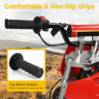 HIAORS 7/8" Handlebar Handle Grips Compatible with 50cc 70cc 125cc 150cc CRF50 XR50 CRF70 CRF125 TTR90 TTR110 TTR125 PW80 KLX250 SSR125 TaoTao Apollo Pit Dirt Bikes Motocross Motorcycles Parts Black - color: black