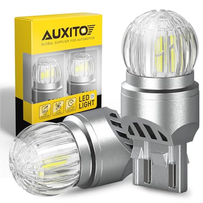 AUXITO 7443 LED Bulb White, Reverse Light 7440 7441 7444 T20 Super Bright for Backup Light Tail DRL Brake Signal Parking Lights Daytime Running Light Modules, Pack of 2 - color: White, size: 7440/7443