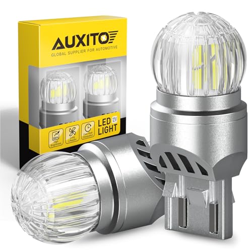 AUXITO 7443 LED Bulb White, Reverse Light 7440 7441 7444 T20 Super Bright for Backup Light Tail DRL Brake Signal Parking Lights Daytime Running Light Modules, Pack of 2 - color: White, size: 7440/7443