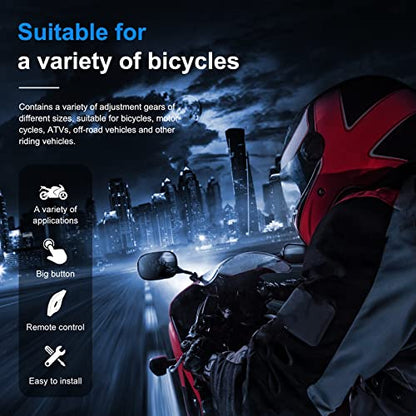 Novamente EUC Remote Control for Motorcycle Helmet Bluetooth Intercom, Bluetooth 5.1 Handle IP65 Waterproof, Easy to Install for V6PRO/V4 Plus/Q2/Q7/Q8/E1+