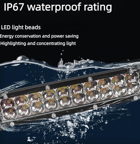 Motorcycle Headlight Kit, LED High Beam Light Bar, 60W, 4200LM | for CRF110 KLX140 TTR110 RM85 YZF450 XR RM KX, Dirt Bike Pit Bike
