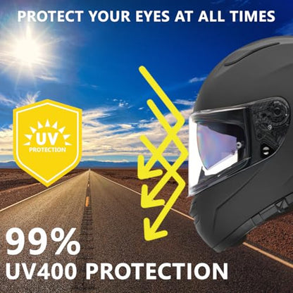 Sedici Strada 3 Helmet Visor, Helmet Face Shield Compatible with LS2 Sedici Strada 2 Strada 3 FF801 FF397 FT2 VECTOR (Photochromic) - color: Photochromic