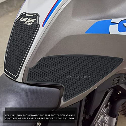 Motorcycle Fuel Tank Pad for G310 GS,Anti-Slip Tank Protection Stickers Knee Grip Traction Pad Compatible with G310 GS G 310GS