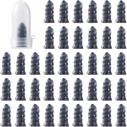 40 Pcs Tire Repair Rubber Nail Kit, Screws in Tire Plugs, Spiral Puncture Vaccum Tires Kits, Self Service Screw Plug Fast Tool for Auto, Motorcycle, Bike (Black, Small) - color: 40 Pcs, Small