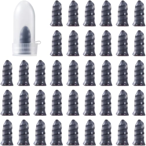 40 Pcs Tire Repair Rubber Nail Kit, Screws in Tire Plugs, Spiral Puncture Vaccum Tires Kits, Self Service Screw Plug Fast Tool for Auto, Motorcycle, Bike (Black, Small) - color: 40 Pcs, Small