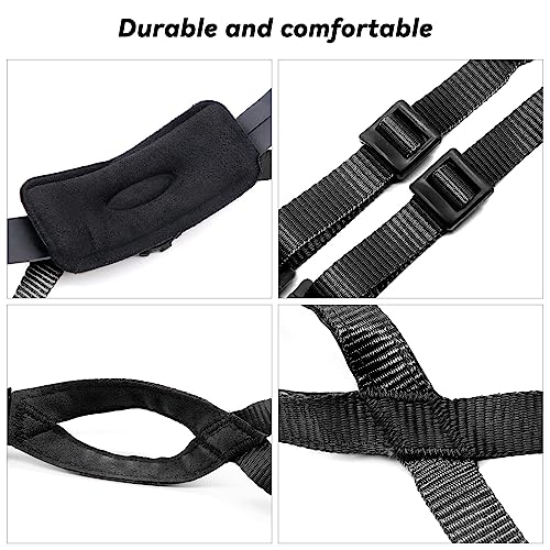 Tactical Helmet Chin Strap Adjustable Dial 4 Points Suspension System with Bolts and Screws for Tactical Fast MICH Bump Helmet Accessory - color: Style 2-Black