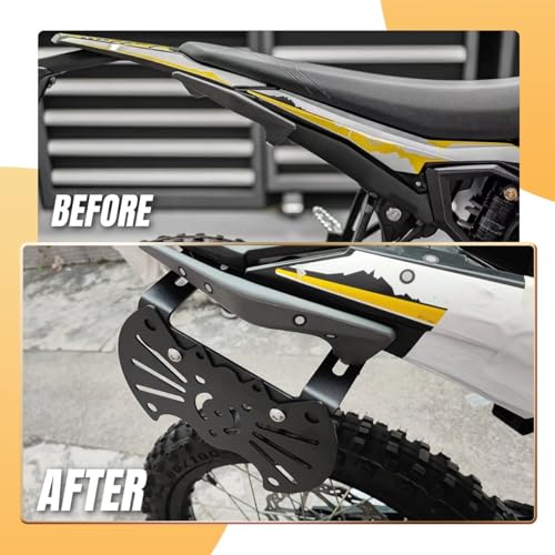 Black Side Carrier Pannier Rack Cases for Sur Ron Ultra Bee 2022 2023, Detachable A3 Steel Motorcycle Side Racks Saddlebag Support Racks