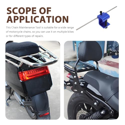 STOBAZA Motorcycle Chain Alignment Tool Precise Sprocket Maintenance and Repair Aluminum Alloy Chain Adjusting and Straightening Device