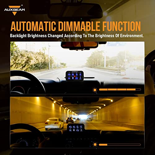 Auxbeam 8 Gang Switch Panel BA80 Automatic Dimmable LED Touch Control Panel Box Electronic Relay System Car Touch Switch Box Universal for Truck ATV UTV Boat Marine SUV Caravan -Blue, 3 Years Warranty - size: 8 Gang (Single-Sided Output), style: Blue (Wit