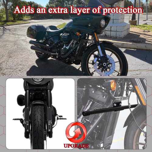 Highway Peg Crash Bar Engine Guard for Harley Softail Low Rider S FXLRS, Low Rider ST FXLRST 2022-2023, Black
