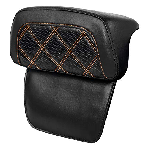 Razor Chopped Trunk Backrest Pad Fits For Harley Touring 2014-2023 Tri Glide Road King Street Glide Road Glide Electra Glide Pack - color: Style D# 1