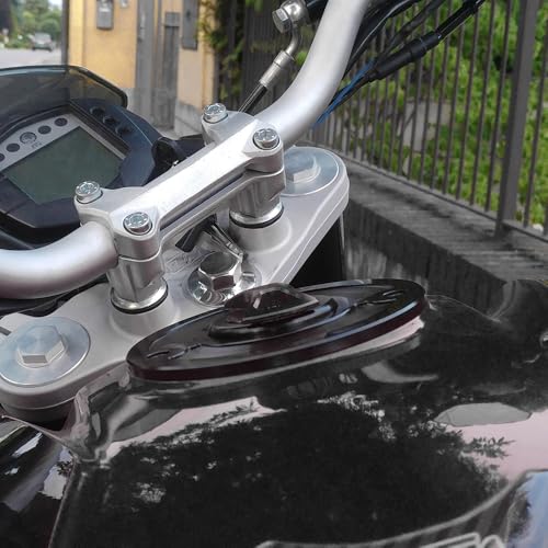 Motorcycle CNC Aluminum Gas Cap Gas Fuel Tank For CB1000 CB1000R CB600F CB1300 CBF1000 CBR1000RR CBR1100XX CBR1100 CBR600RR CBR900RR CBR929RR 954 CBR600 F4 F4I VTR1000F RVF 400 (Black) - color: Black
